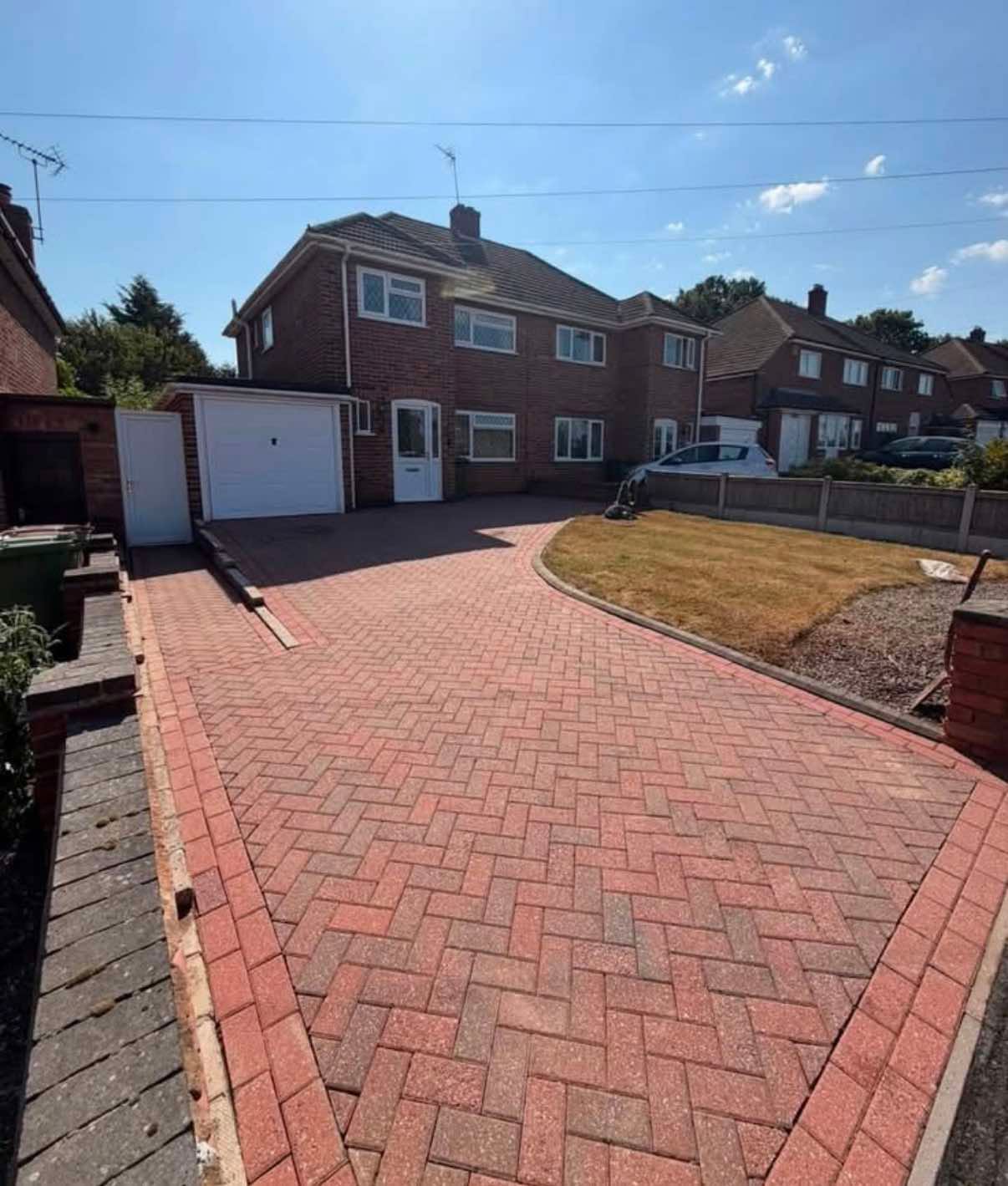 Driveway after cleaning